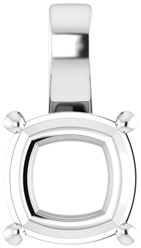 Pakabukas „Solitaire“ 925 Sidabro Cushion 11mm (1)