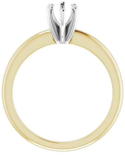 14K Yellow   White  9x4.5 mm Marquise Solitaire Engagement Ring Mounting (2)