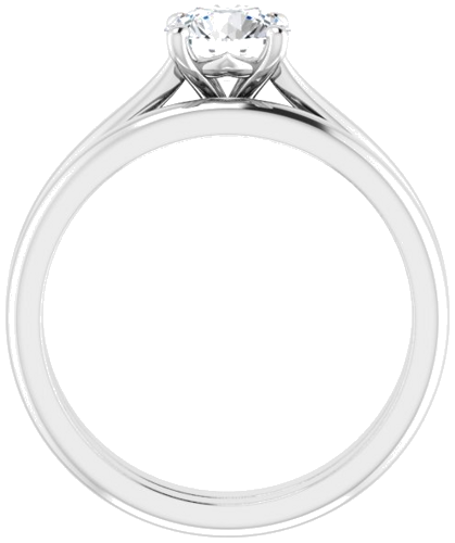 Sužadėtuvių Žiedas „Solitaire“ 950 Platinos Round 6mm (7)