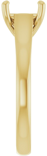 Sužadėtuvių Žiedas „Solitaire“ 14k yellow gold Square 6mm (4)