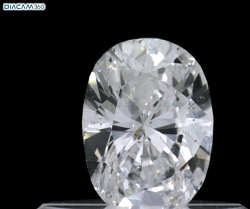 0.36 carat D-VS2 Natūralus Oval Deimantas (1)
