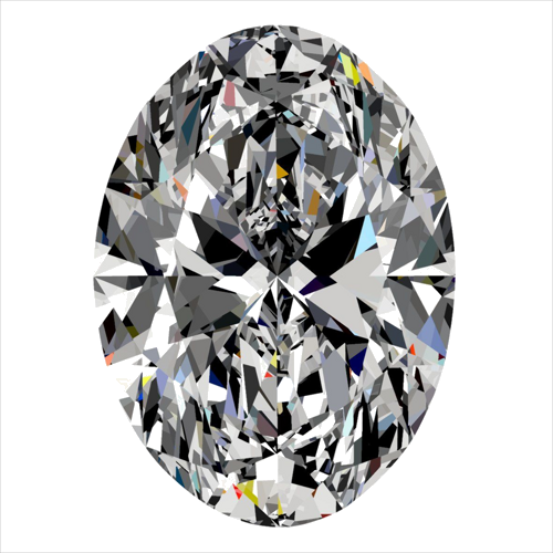 0.4 carat H-SI2 Natūralus Oval Deimantas (1)