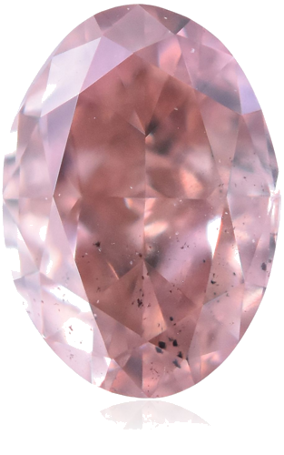 0.3 carat Fancy Deep  Pink-SI2 Natūralus Oval Deimantas (1)
