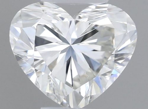 0.52 carat H-VVS2 Natūralus Heart Deimantas (1)