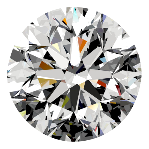 0.3 carat G-SI1 GD cut Natūralus Round Deimantas (1)