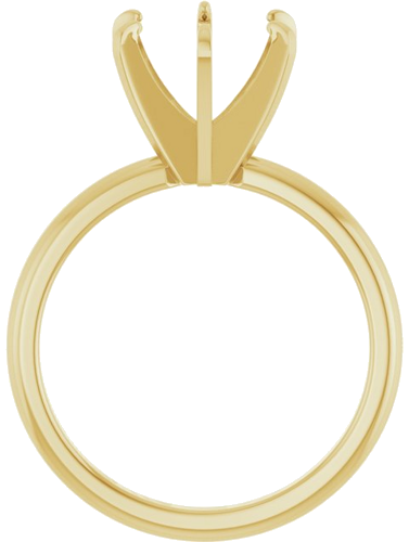 Sužadėtuvių Žiedas „Solitaire“ 14k yellow gold Round 9.5mm (2)