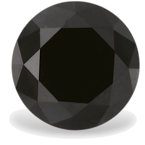 0.44 carat Fancy Black-VVS2 Excellent cut Natūralus Round Deimantas (1)