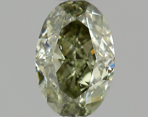 0.25 carat Fancy Dark Greenish Gray-SI1 Natūralus Oval Deimantas (1)