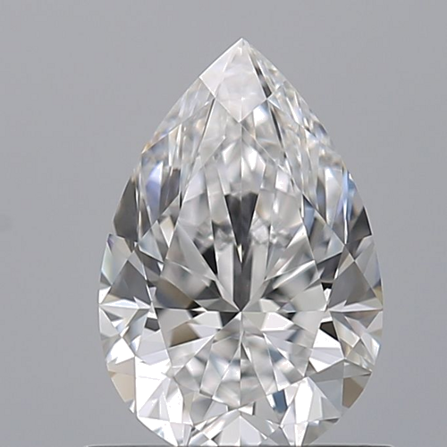 0.7 carat D-VVS2 Natūralus Pear Deimantas (1)