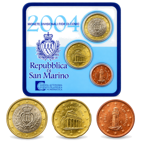 2004 Sanmarīno Eiro monētu komplekts (1)