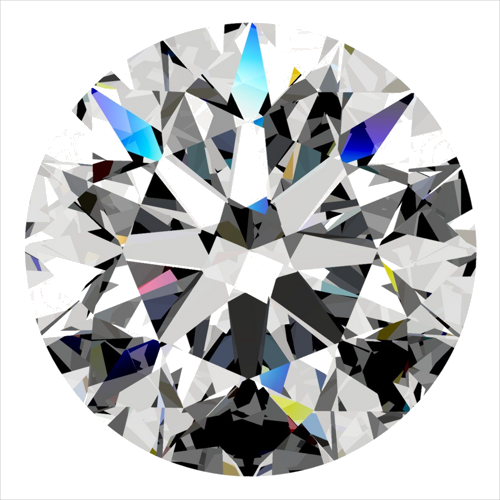 0.44 carat F-VS2 Excellent cut Natūralus Round Deimantas (1)