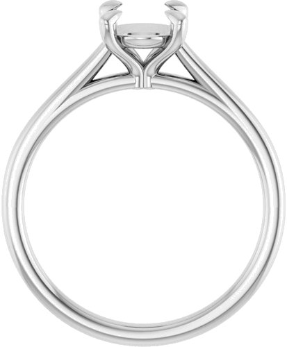 Sužadėtuvių Žiedas „Claw-Prong Solitaire“ 10k white gold Oval 8mm x 6mm (2)