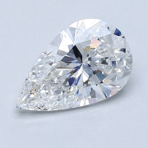2.01 carat D-SI1 Natūralus Pear Deimantas (1)