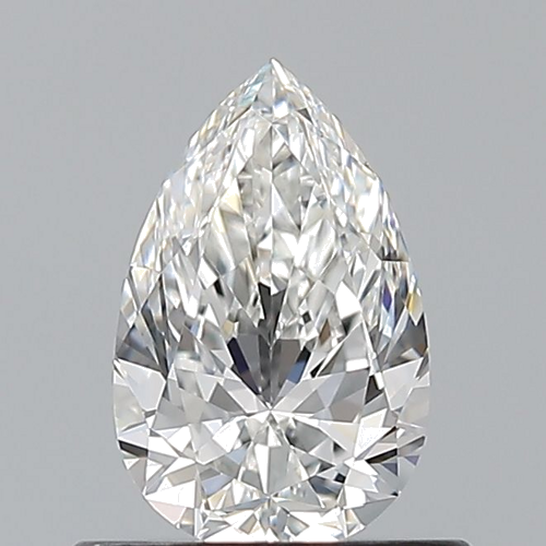 0.6 carat F-VVS1 Natūralus Pear Deimantas (1)