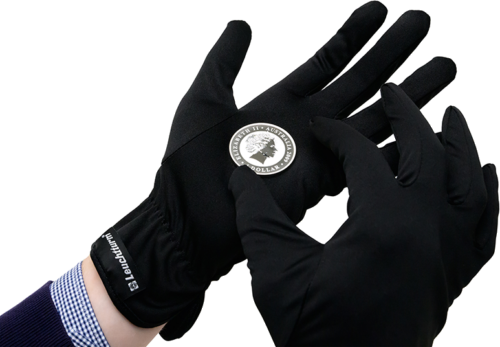 Black numismatic gloves (5)