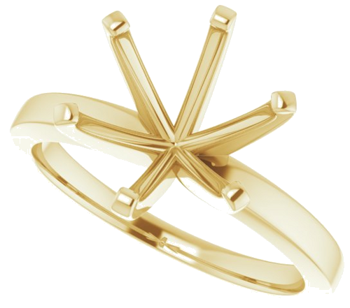 Sužadėtuvių Žiedas „Solitaire“ 14k yellow gold Round 10mm (5)