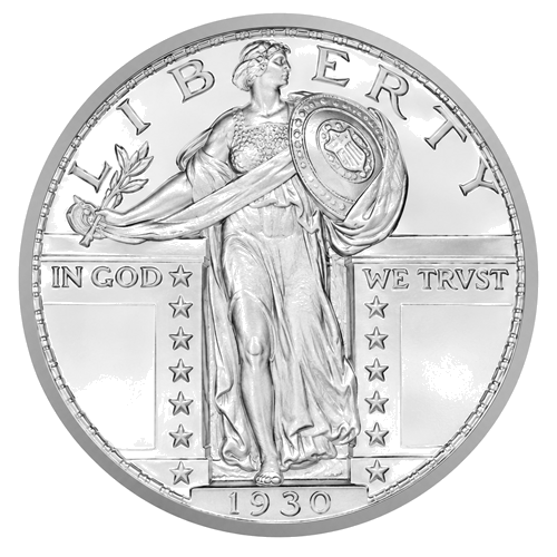 1/4 долар Standing Liberty (1917–1930) САЩ сребърна монета (1)