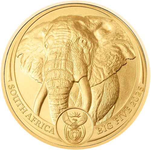 1 oz Elephant (Big Five) 2025 South Africa Gold Coin (1)