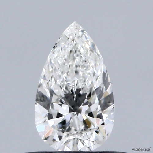 0.5 carat H-SI1 Natūralus Pear Deimantas (1)
