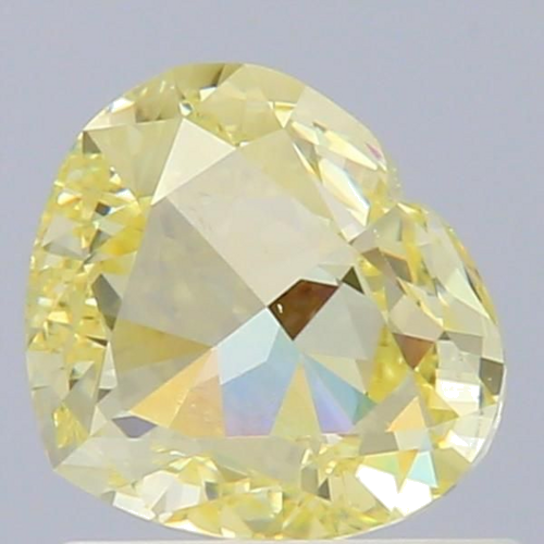 1.0 carat Fancy Light  Yellow-SI1 Natūralus Heart Deimantas (1)