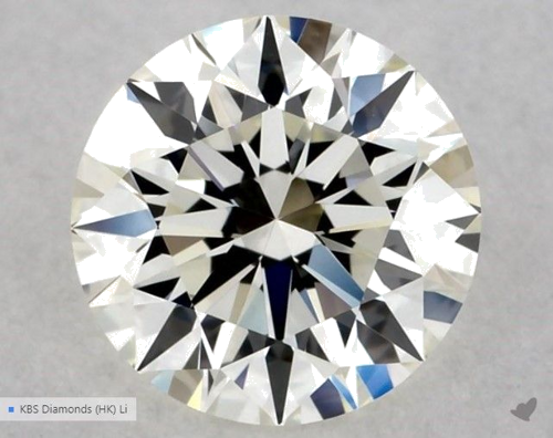 0.55 carat K-VVS1 Excellent cut Natūralus Round Deimantas (1)