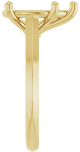 Sužadėtuvių Žiedas „Claw-Prong“ 10k yellow gold Pear 12mm x 8mm (4)