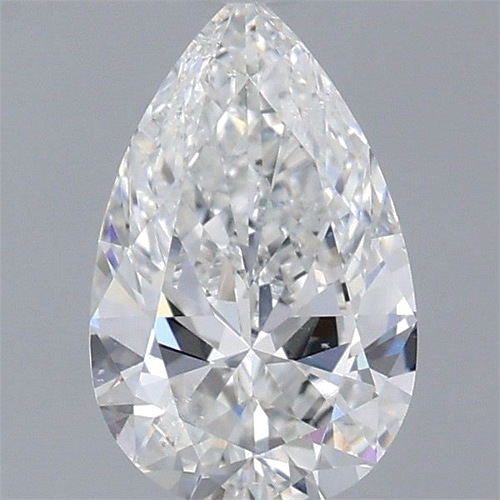0.7 carat F-SI2 Natūralus Pear Deimantas (1)