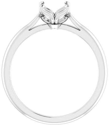 Sužadėtuvių Žiedas „Solitaire“ 585 Baltojo Aukso Square 5mm (2)