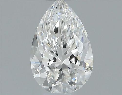 0.34 carat F-VVS1 Natūralus Pear Deimantas (1)