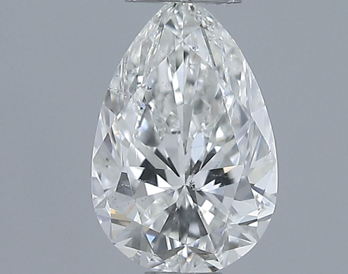 1.0 carat H-SI2 Natūralus Pear Deimantas (1)
