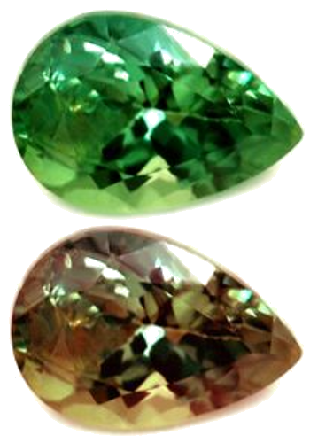 0.5 carat GREEN Pear Alexandrite (1)