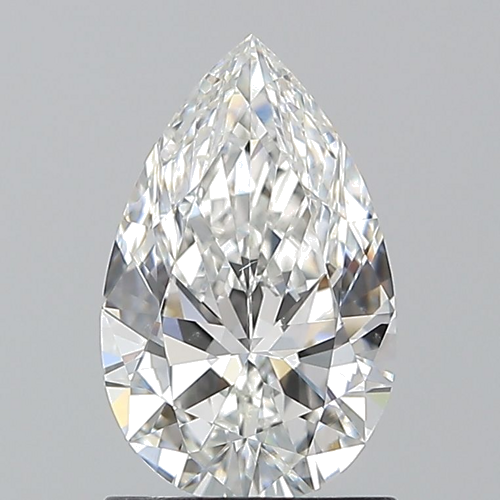 1.2 carat F-VS2 Natūralus Pear Deimantas (1)
