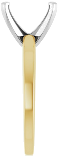 Sužadėtuvių Žiedas „Solitaire“ 585 Baltojo Ir Geltonojo Aukso Emerald 9mm x 7mm (4)