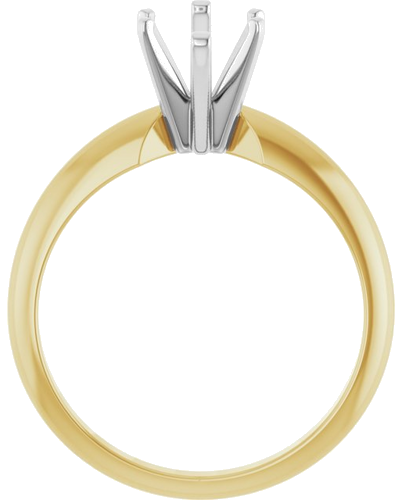Sužadėtuvių Žiedas „Heavy Solitaire“ 585 Baltojo Ir Geltonojo Aukso Marquise 12mm x 6mm (2)