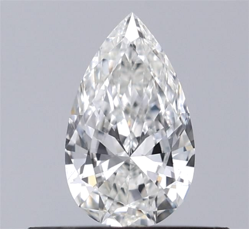 0.3 carat H-IF Natūralus Pear Deimantas (1)