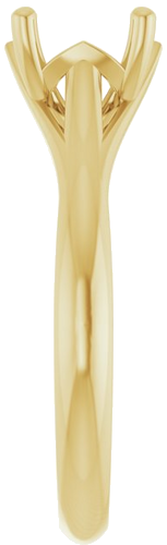Sužadėtuvių Žiedas „Solitaire“ 14k yellow gold Round 7.4mm (4)