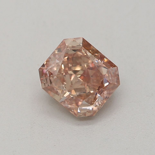 0.52 carat Fancy Brownish Orangey Pink-VS2 Natūralus Radiant Deimantas (1)