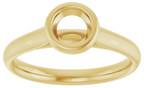 Sužadėtuvių Žiedas „Bezel-Set Solitaire“ 10k yellow gold Round 5.2mm (3)