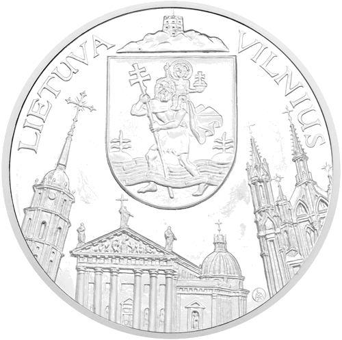 Lithuania Vilnius Silver Commemorative Medals Set (4)