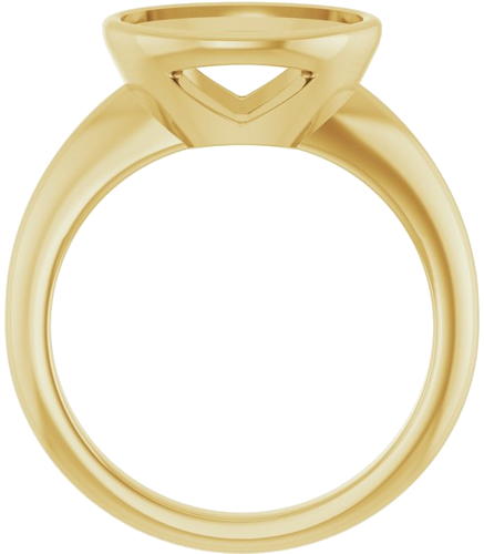 Sužadėtuvių Žiedas „Bezel-Set Solitaire“ 14k yellow gold Oval 11mm x 9mm (2)