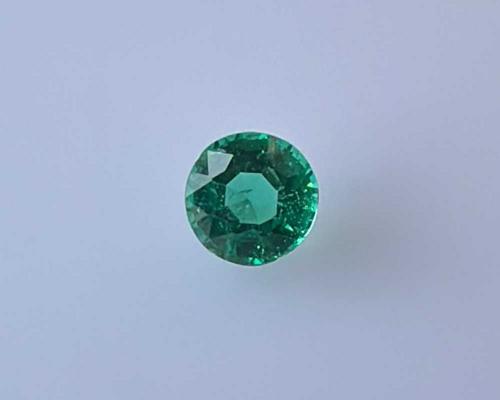 0.48 carat GREEN Round Smaragdas (1)