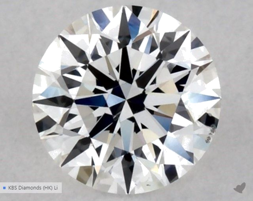 0.32 carat E-SI1 Excellent cut Natūralus Round Deimantas (1)