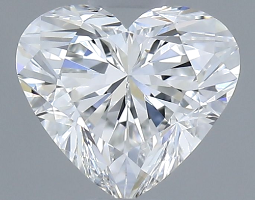 0.58 carat F-IF Natūralus Heart Deimantas (1)