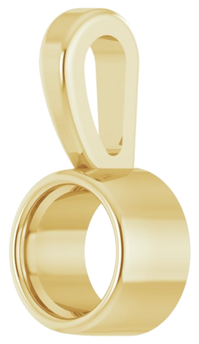 Pakabukas „Bezel-Set Solitaire“ 585 Geltonojo Aukso Round 3mm (2)