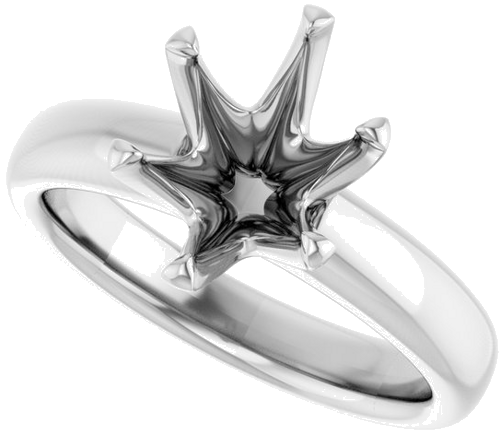 Sužadėtuvių Žiedas „Solstice Solitaire®“ 14k white gold Oval 10mm x 8mm (5)