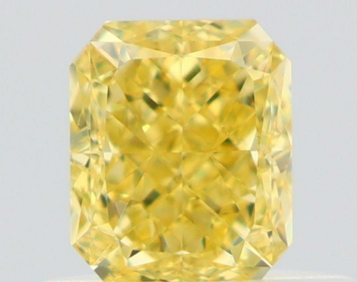 0.51 carat Fancy Intense Yellow-VVS1 Natūralus Radiant Deimantas (1)