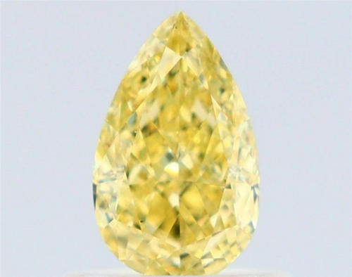 0.61 carat Yellow-VS2 Natūralus Pear Deimantas (1)