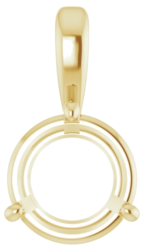 Pakabukas „Solitaire“ 585 Geltonojo Aukso Round 8.5mm (1)