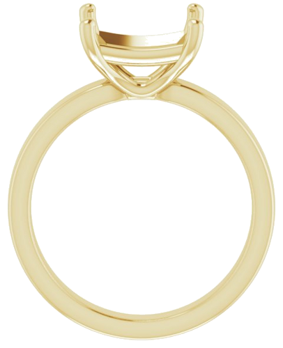 Sužadėtuvių Žiedas „Solitaire“ 14k yellow gold Square 8mm (2)