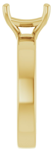Sužadėtuvių Žiedas „Solitaire“ 14k yellow gold Asscher 8mm (4)
